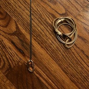 Miansai Necklace and Wrap Bracelet